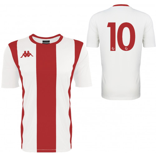 Red and best sale white football jersey